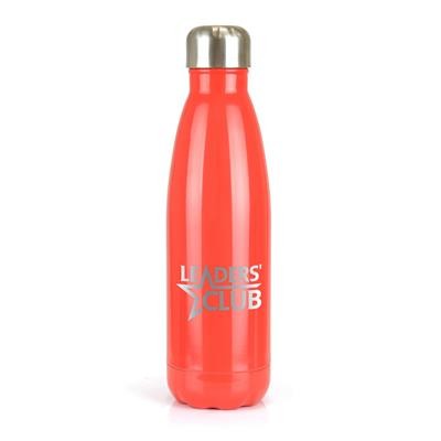 Picture of ASHFORD SHINE STAINLESS STEEL METAL DRINK BOTTLE in Red.