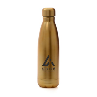 Picture of ASHFORD GOLD STAINLESS STEEL METAL DRINK BOTTLE