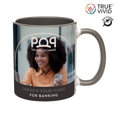 Picture of CAMBRIDGE TWO-TONE FULL COLOUR MUG in Grey