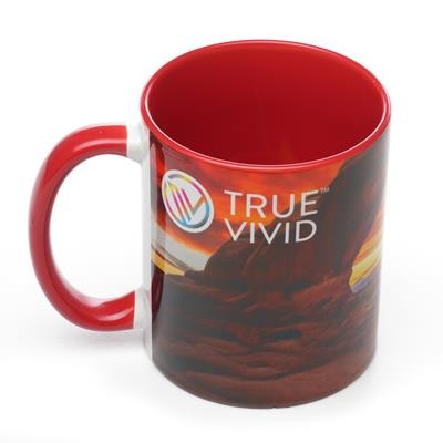 Picture of CAMBRIDGE TWO-TONE FULL COLOUR MUG in Red