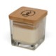 Picture of GLASS CANDLE HOLDER with Bamboo Lid