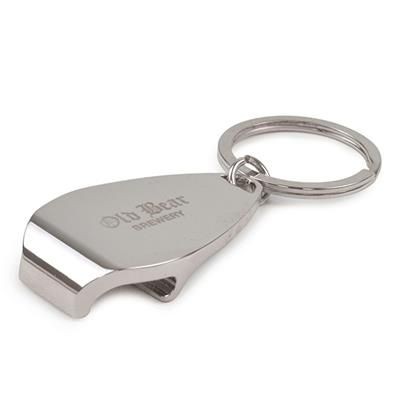 Picture of ORACLE METAL BOTTLE OPENER in Silver.