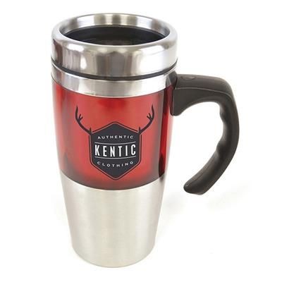 Picture of REMBRANDT TRAVEL MUG in Red