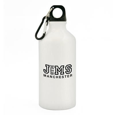 Picture of POLLOCK GLOSSY 550ML SPORTS BOTTLE in White