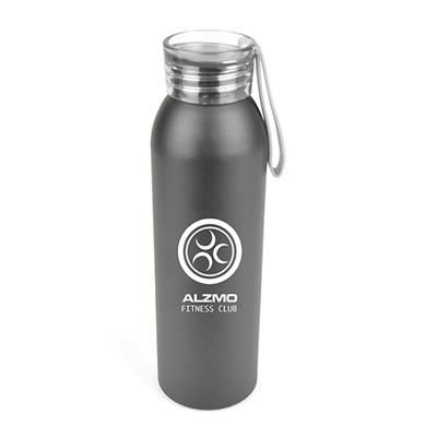 Picture of ECLIPSE METAL SPORTS BOTTLE in Black with White Trim