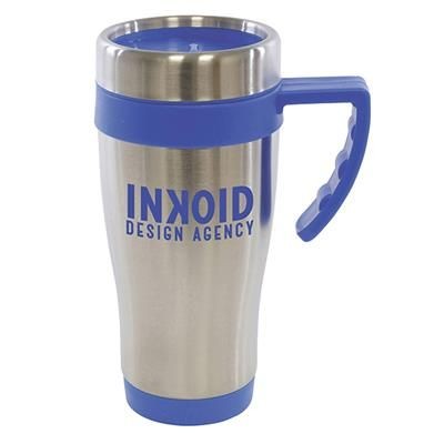 Picture of OREGON STAINLESS STEEL METAL TRAVE MUG in Blue