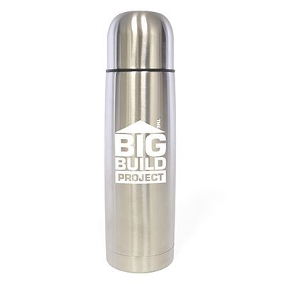 Picture of GLEN STAINLESS STEEL METAL FLASK in Silver