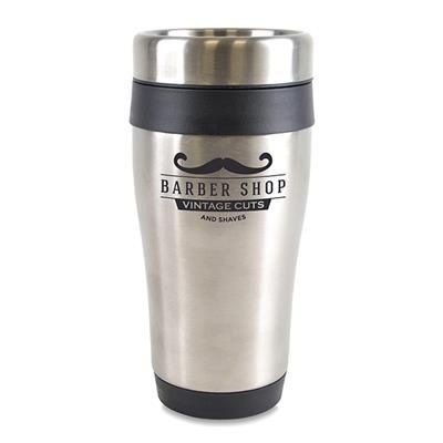 Picture of ANCOATS STAINLESS STEEL METAL TUMBLER with Black Trim