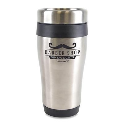 Picture of ANCOATS STAINLESS STEEL METAL TUMBLER with Black Trim.