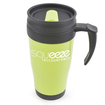 Picture of POLO PLUS PLASTIC TRAVEL MUG in Pale Green