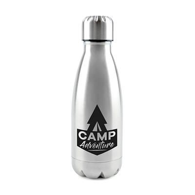 Picture of ASHFORD STAINLESS STEEL METAL DRINK BOTTLE in Silver.