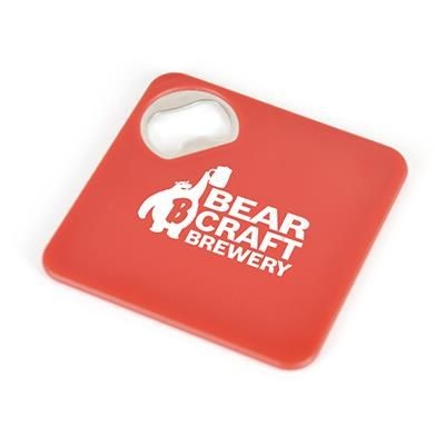 Picture of COASTER BOTTLE OPENER in Red