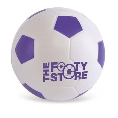 Picture of FOOTBALL STRESS BALL in Purple & White