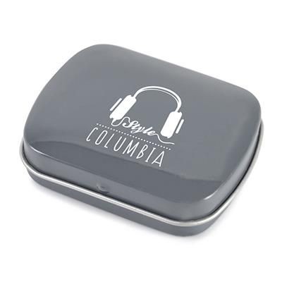 Picture of RECTANGULAR MINTS TIN in Dark Grey