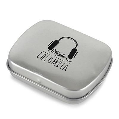 Picture of RECTANGULAR MINTS TIN in Silver.