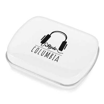 Picture of RECTANGULAR MINTS TIN in White