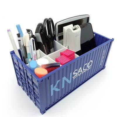 Picture of DESK TIDY ORGANIZER in Shale of Shipping Container.