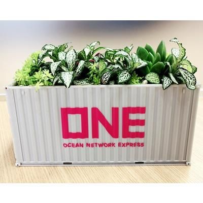 Picture of FLOWER POT in Shape of 20ft Shipping Container.