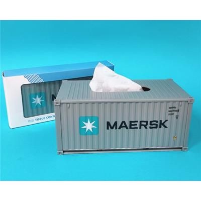 Picture of TISSUE BOX in Shape of Shipping Container.