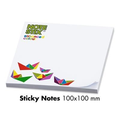 Picture of SQUARE STICKY NOTE PAD 100x100mm.