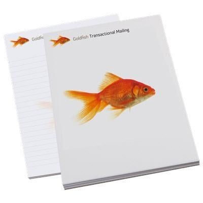 Picture of A4 NOTE PAD WITH WRAP OVER COVER.