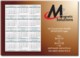 Picture of MAGNETIC CALENDAR BESPOKE CALENDAR MADE TO ANY SIZE-SHAPE