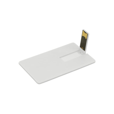 Picture of USB FLASH DRIVE CREDITCARD 4GB in White