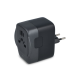 Picture of POWERPRO TRAVEL ADAPTER MADE OF RECYCLED PLASTIC in Black
