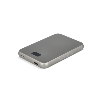 Picture of XOOPAR SMILE CORDLESS MIRROR POWERBANK COMPATIBLE with Magsafe 5000 Mah in Pale Grey