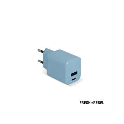 Picture of 2WC30 I FRESH N REBEL MINI CHARGER USB-C + a PD  &  &  30W in Pastel Blue