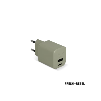 Picture of 2WC30 I FRESH N REBEL MINI CHARGER USB-C + a PD  &  &  30W in Dried Green