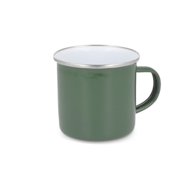 Picture of ENAMEL MUG 350ML in Olive Green