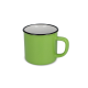 Picture of ENAMEL STYLE CERAMIC POTTERY MUG 280ML in Pale Green