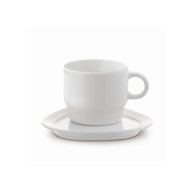 Picture of CUP & SAUCER TRIANGULAR SATELLITE 180ML in White
