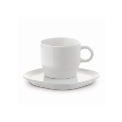 Picture of CUP & SAUCER SQUARE SATELLITE 180ML in White