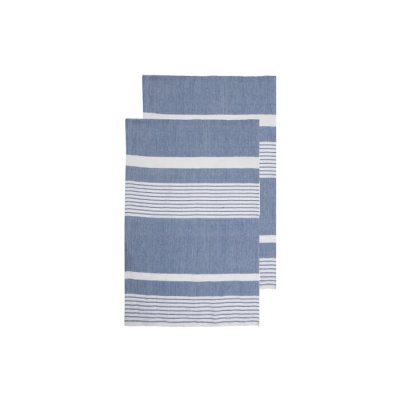 Picture of SAGAFORM ELLA HAMAM TOWEL 2-PACK 50X70CM in Blue