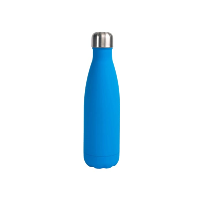 Picture of SAGAFORM NILS STEEL BOTTLE RUBBER 500ML in Light Blue