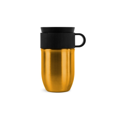 Picture of SAGAFORM TED ISOLATED MUG, 280ML LEAK-PROOF AND DISHWASHER SAFE in Gold