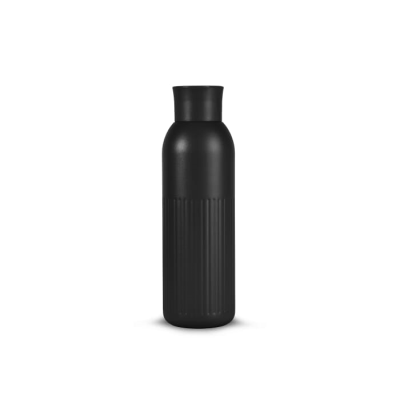 Picture of SAGAFORM TEKLA PUSH STEEL BOTTLE with Push Cap (Recycled) 500 Ml in Black