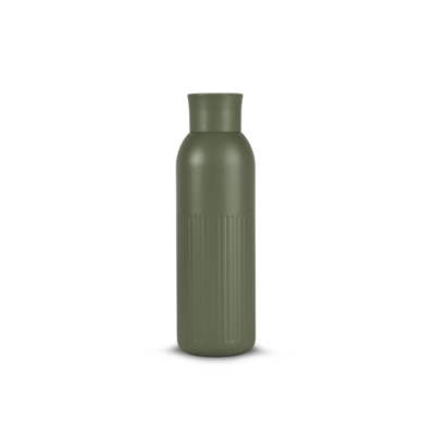 Picture of SAGAFORM TEKLA PUSH STEEL BOTTLE with Push Cap (Recycled) 500 Ml in Dried Green