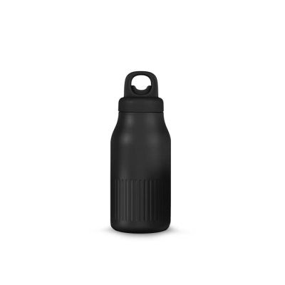 Picture of SAGAFORM TRULS STEEL BOTTLE with Handy Click Open Cap (Recycled) 500 Ml in Black