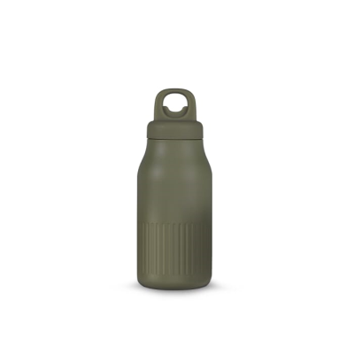 Picture of SAGAFORM TRULS STEEL BOTTLE with Handy Click Open Cap (Recycled) 500 Ml in Dried Green