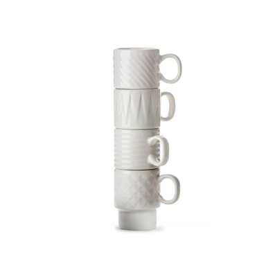 Picture of SAGAFORM COFFEE & MORE ESPRESSO MUG 4-PCS 100ML in White