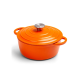 Picture of ORREFORS JERNVERK LARGE ENAMELLED CASSEROLE 5L in Orange