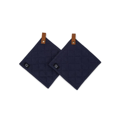 Picture of KOSTA LINNEWÄFVERI 2 PACK POT HOLDER in Dark Blue