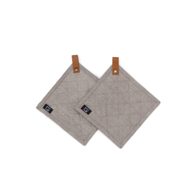 Picture of KOSTA LINNEWÄFVERI 2 PACK POT HOLDER in Grey