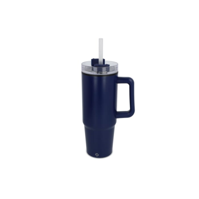 Picture of MIAMI MUG with Handle & Straw 800Ml in Dark Blue