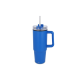 Picture of MIAMI MUG with Handle & Straw 800Ml in Blue