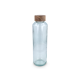 Picture of INSIDEOUT RECYCLED GLASS WATERBOTTLE REUUZ with Wood Cap 650Ml in Clear Transparent
