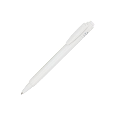 Picture of BALL PEN BARON 03 RECYCLED HARDCOLOUR in White